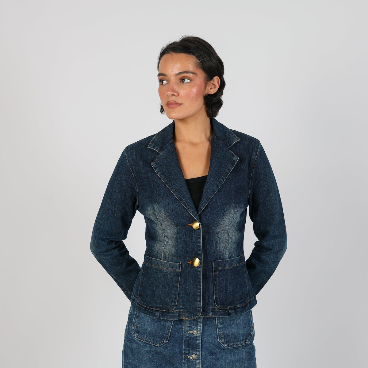 Blue Y2K XFN Denim Jacket (S)
