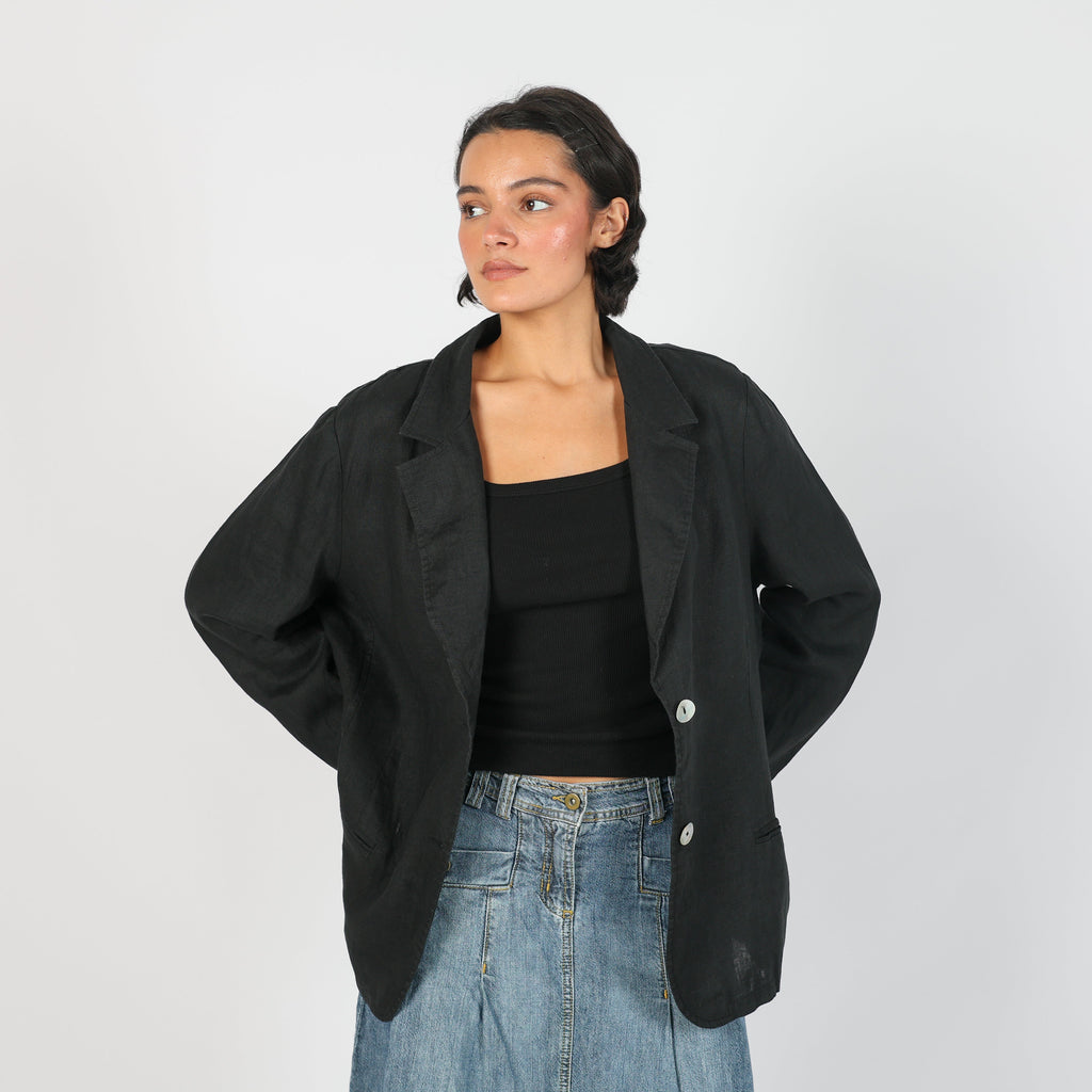 Black Y2K Made in Italy Blazer (L)