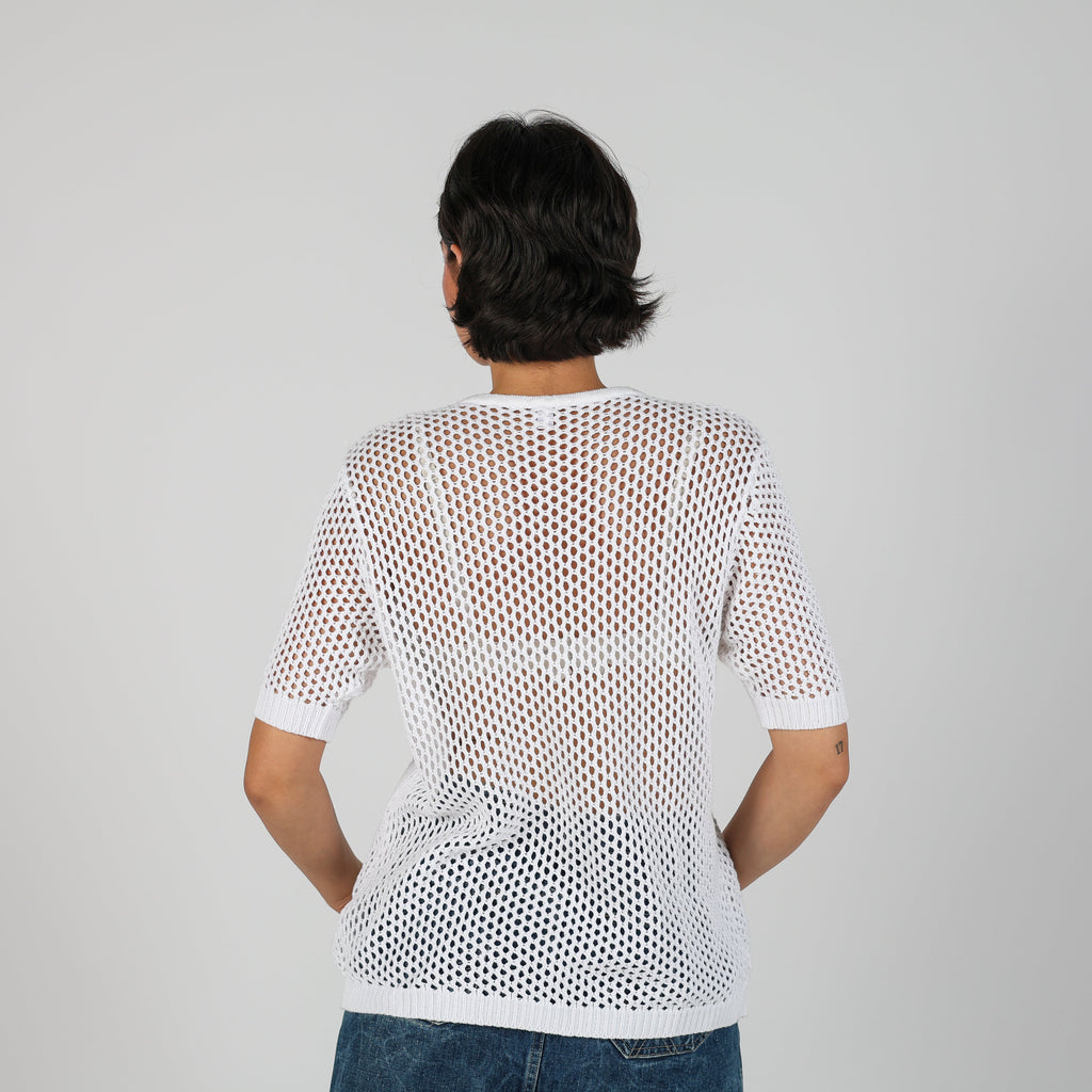 White Y2K Knitted Top (L)