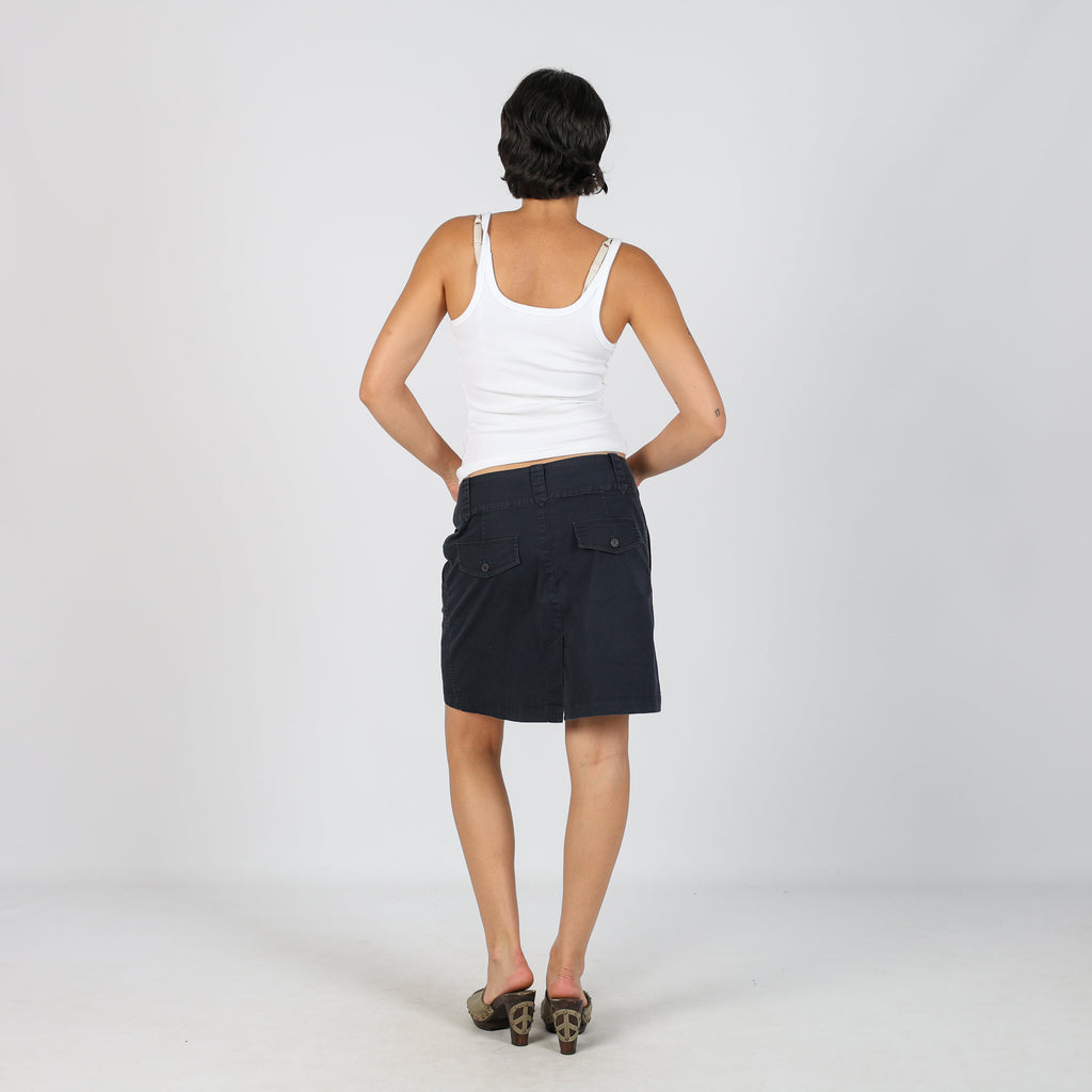 Blue Y2K Tom Tailor Woven Midi Skirt (L)