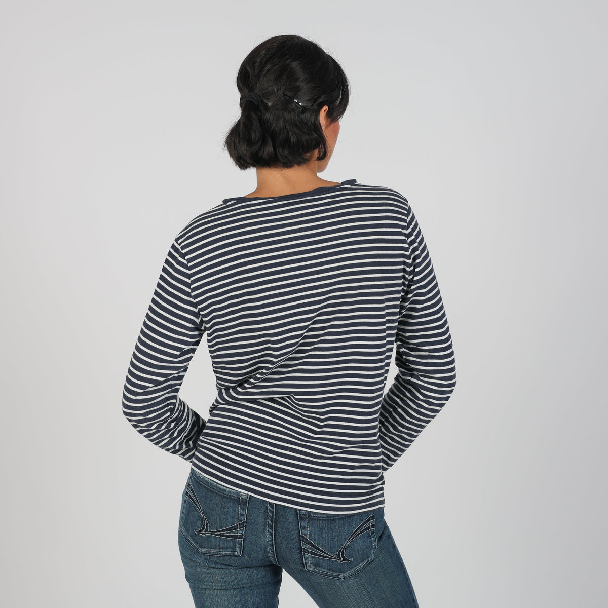 Black Y2K Tommy Hilfiger Long Sleeve Top (L)