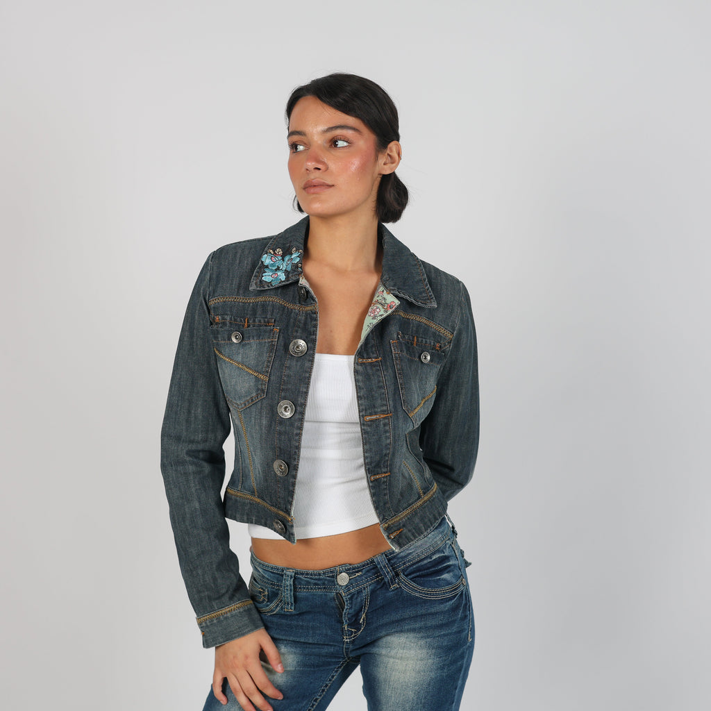Blue Y2K Denim Jacket (S)
