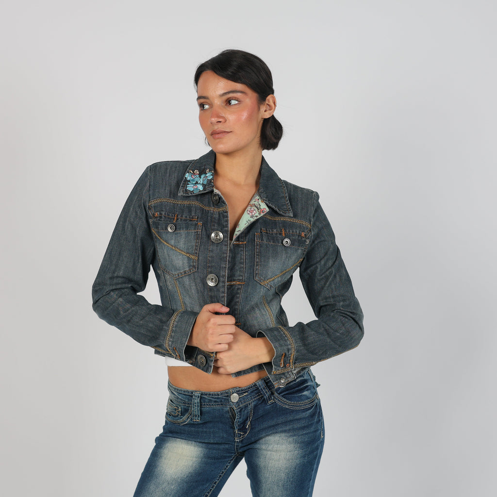 Blue Y2K Denim Jacket (S)