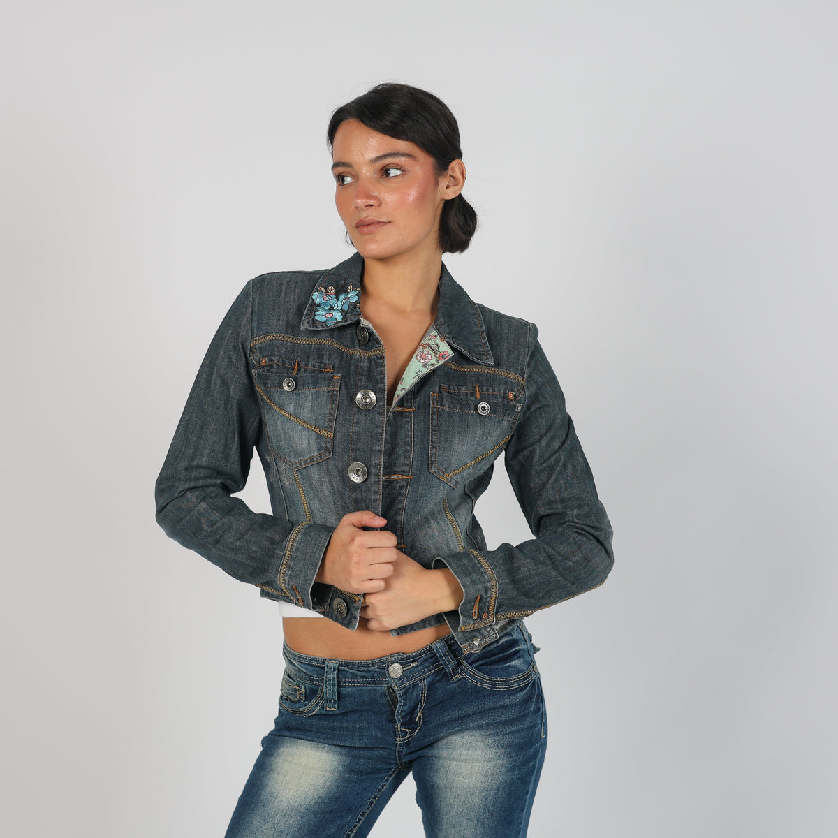 Blue Y2K Denim Jacket (S)