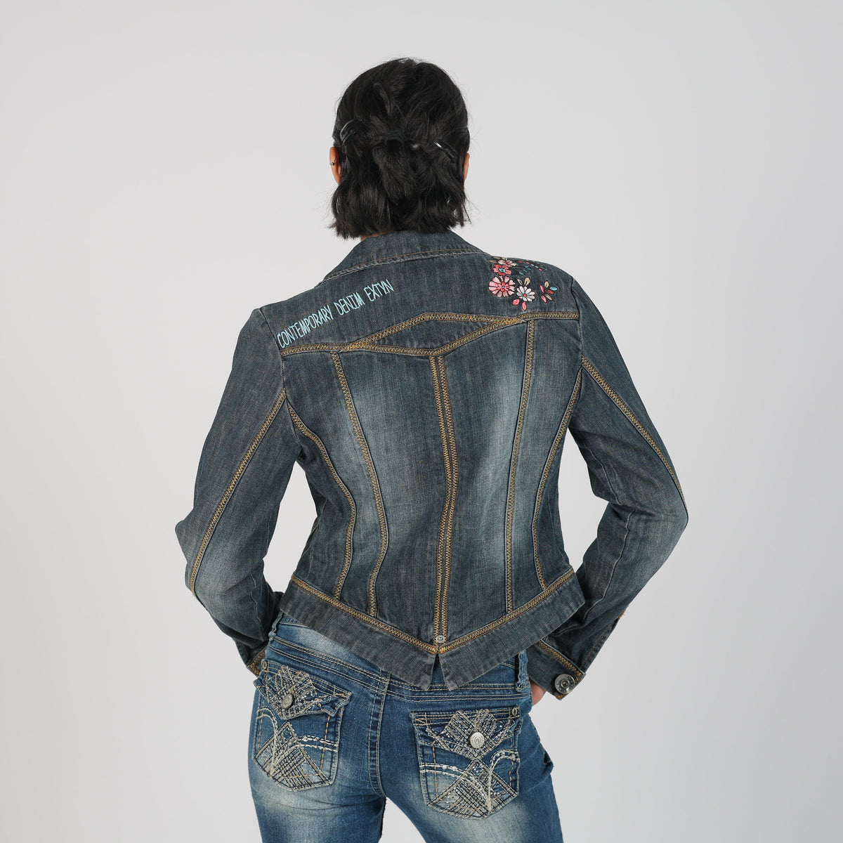 Blue Y2K Denim Jacket (S)