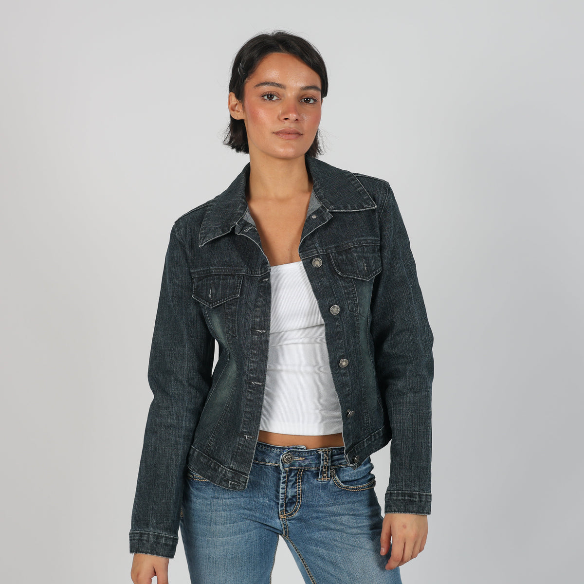 Blue Y2K Denim Jacket (S)