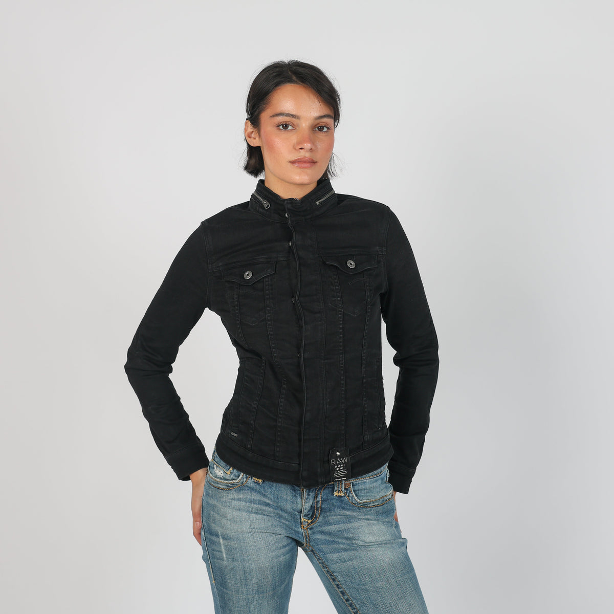 Black Y2K G-Star Light jacket (XS)
