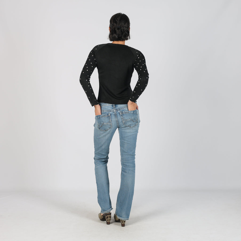 Light Blue Y2K Straight Jeans (XS)