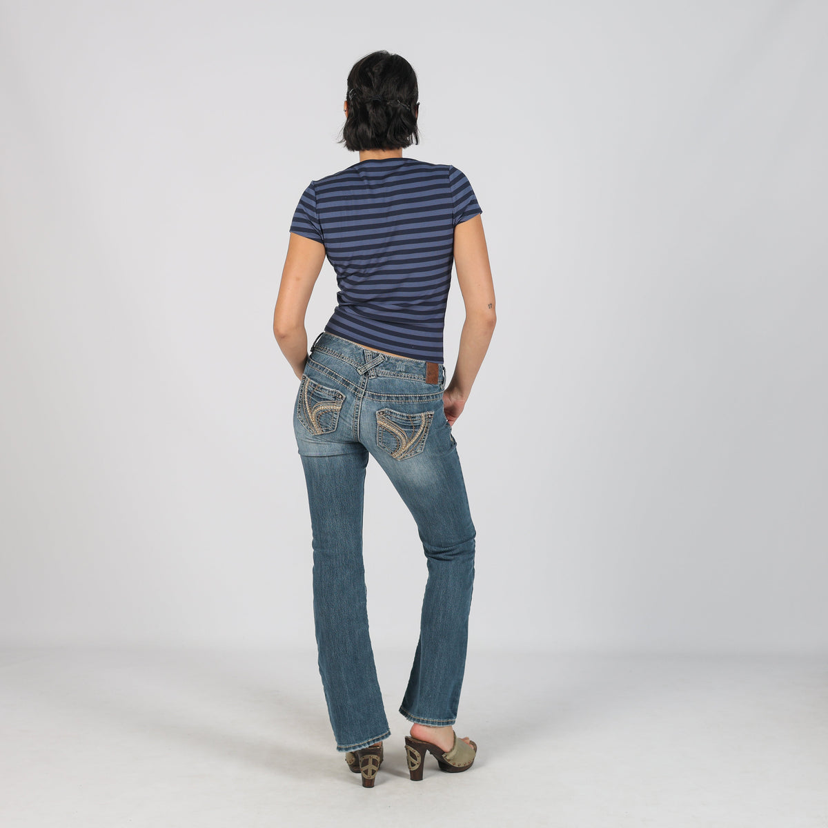 Blue Y2K Bootcut Jeans (XS)