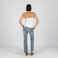 Light Blue Y2K Bootcut Jeans (XS)