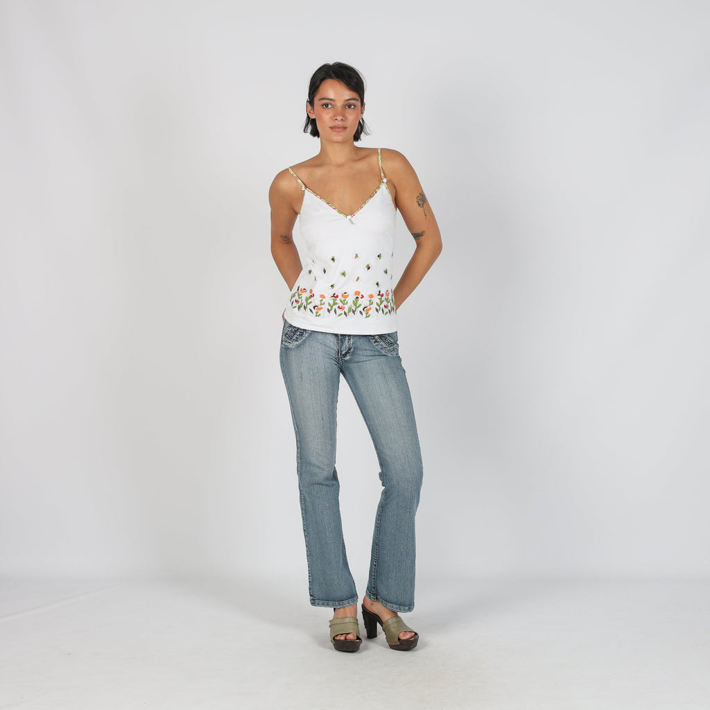 Light Blue Y2K Bootcut Jeans (XS)