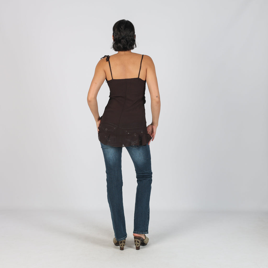 Blue Y2K Straight Jeans (XS)