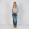 Blue Y2K Straight Jeans (XS)