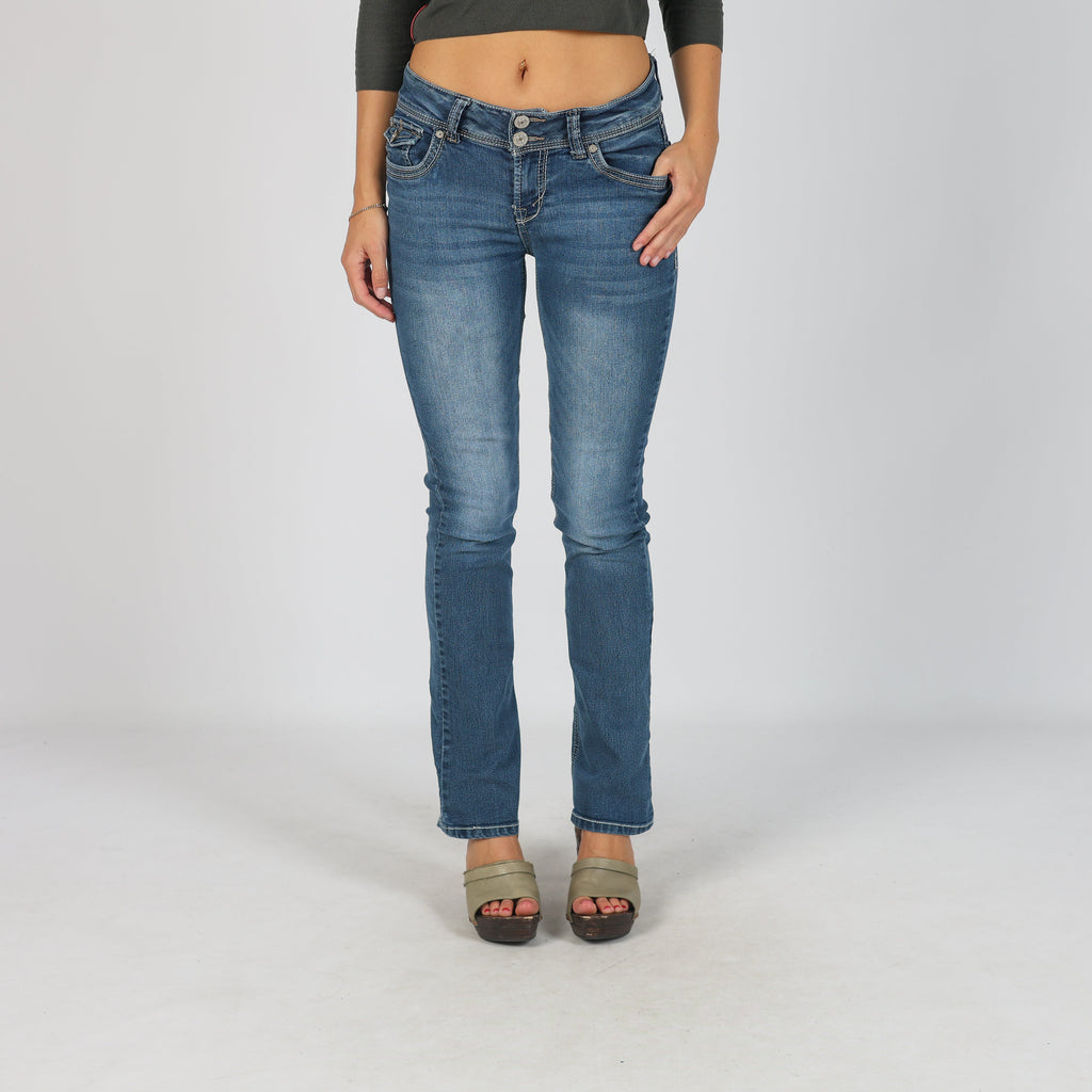 Blue Y2K Straight Jeans (XS)