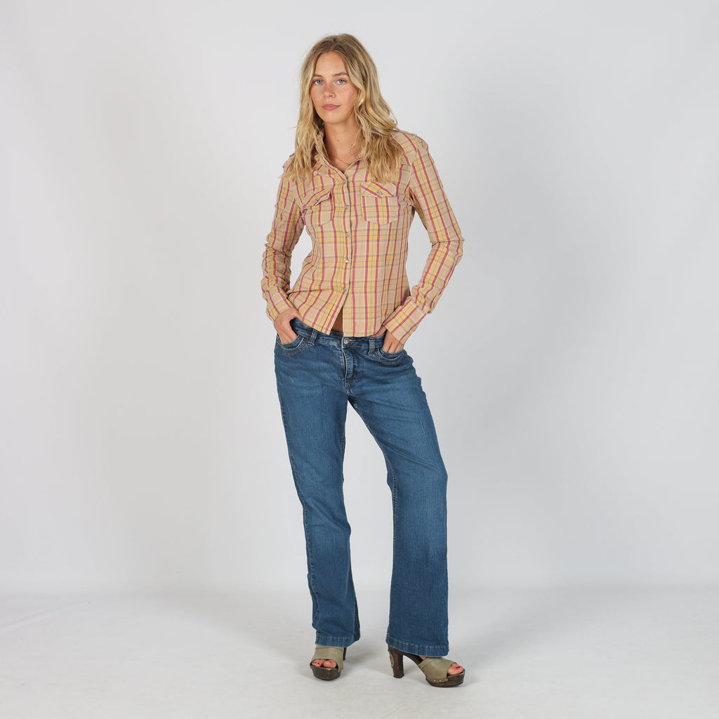Blue Y2K Lee Straight Jeans (S)
