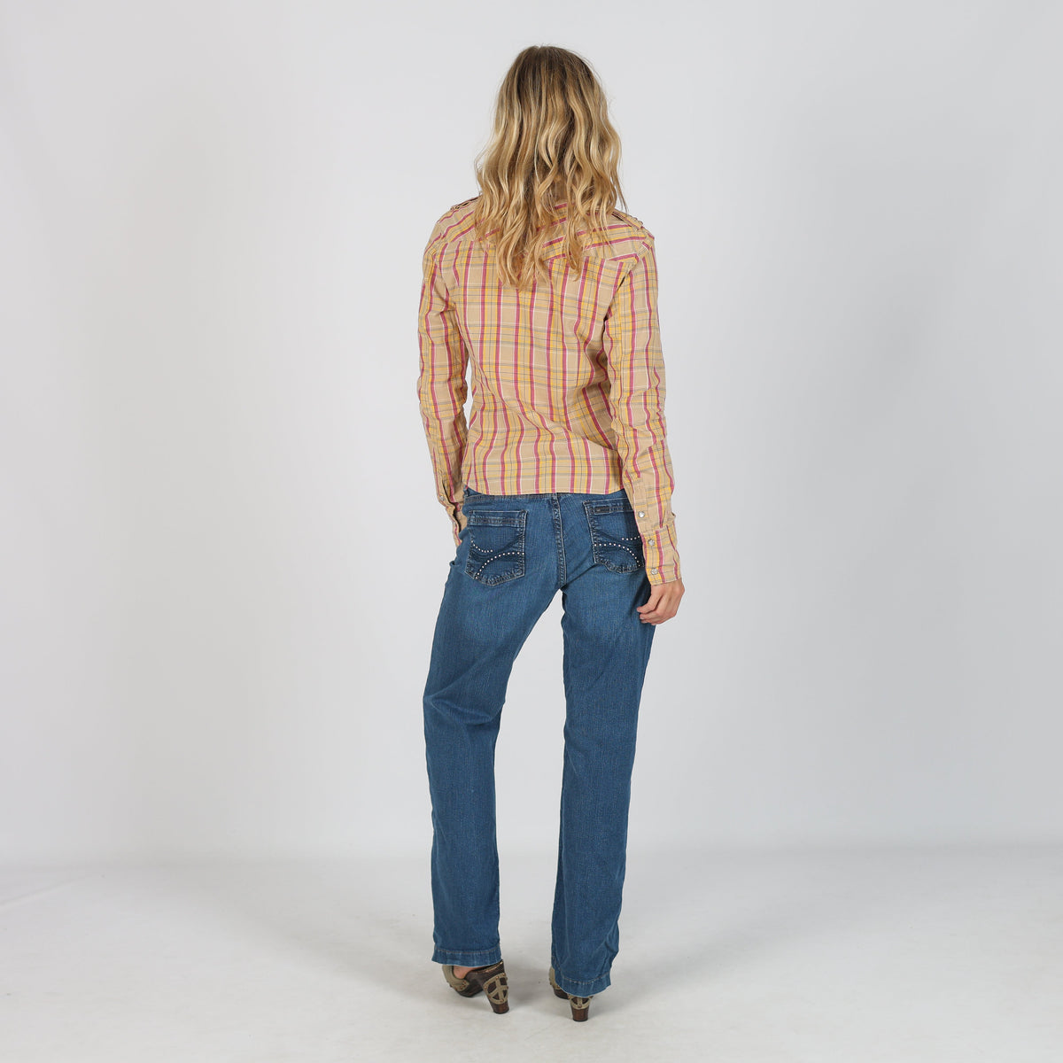 Blue Y2K Lee Straight Jeans (S)