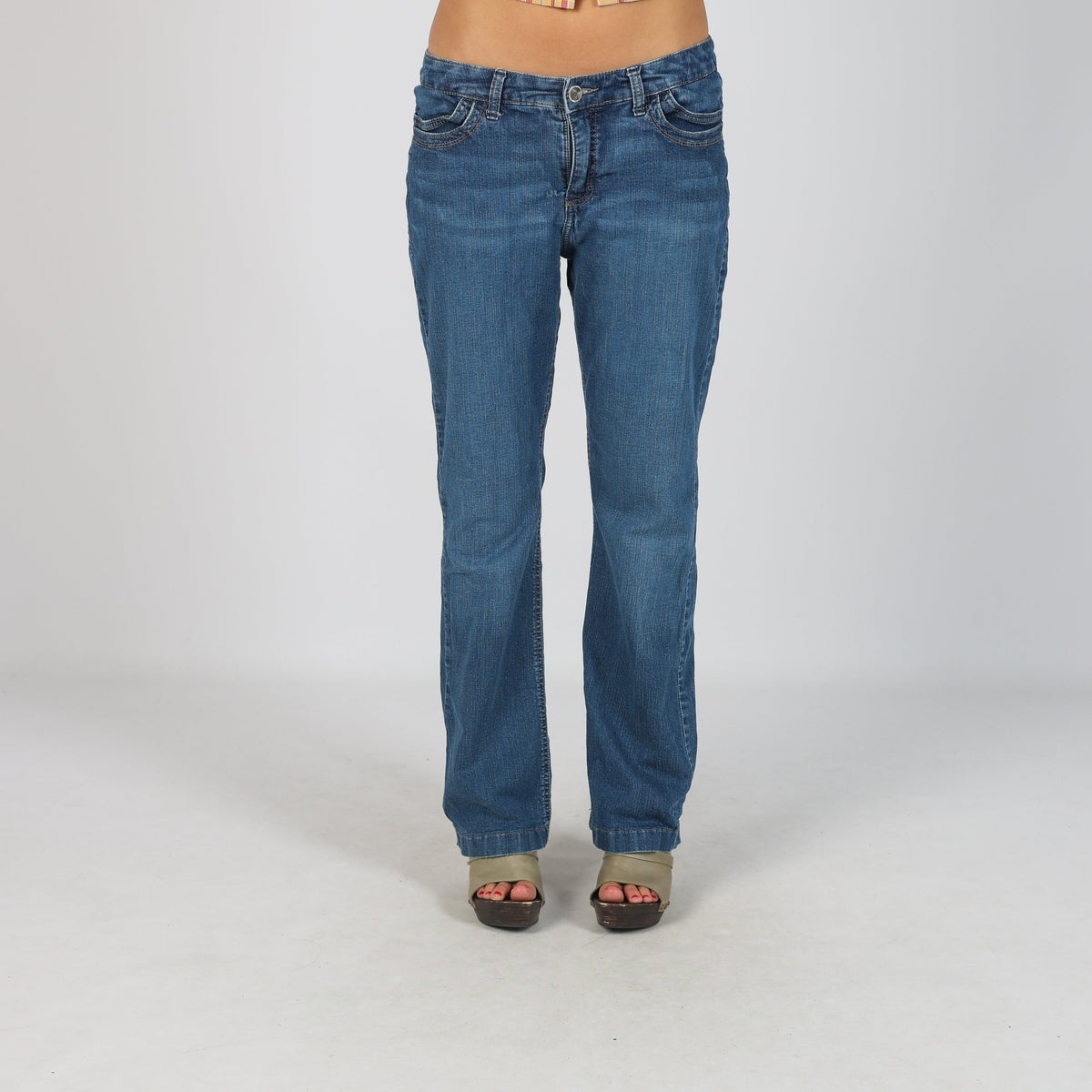 Blue Y2K Lee Straight Jeans (S)