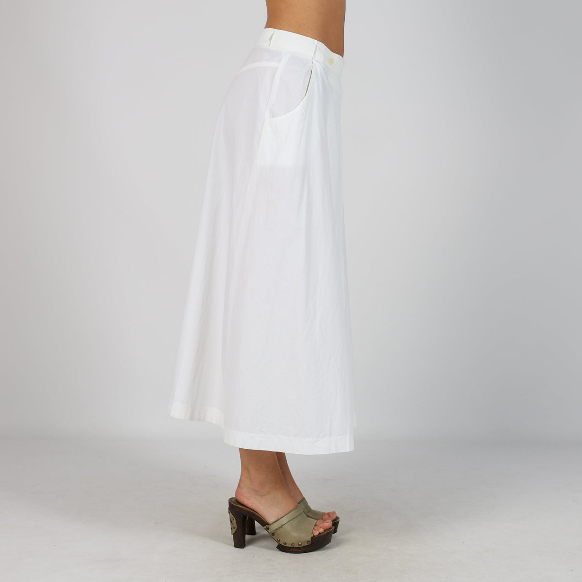White Y2K Breal Wrap Skirt (XS)