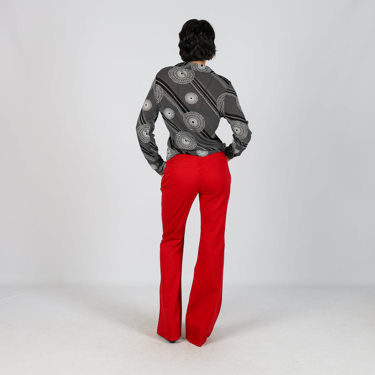 Red Y2K Terranova Woven Trousers (M)