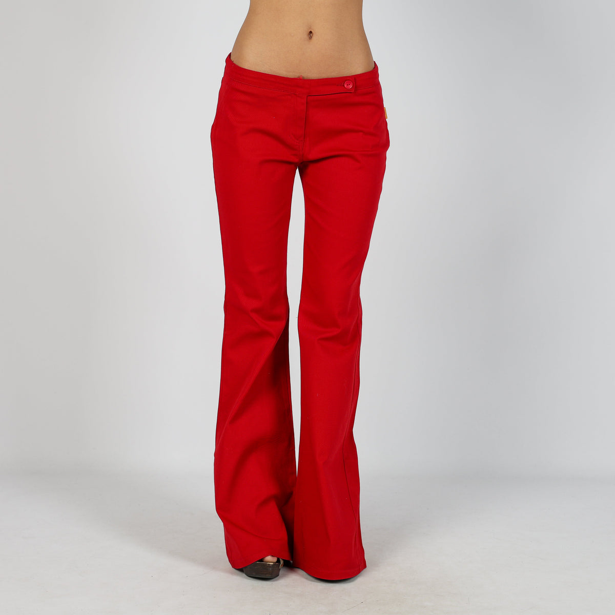 Red Y2K Terranova Woven Trousers (M)