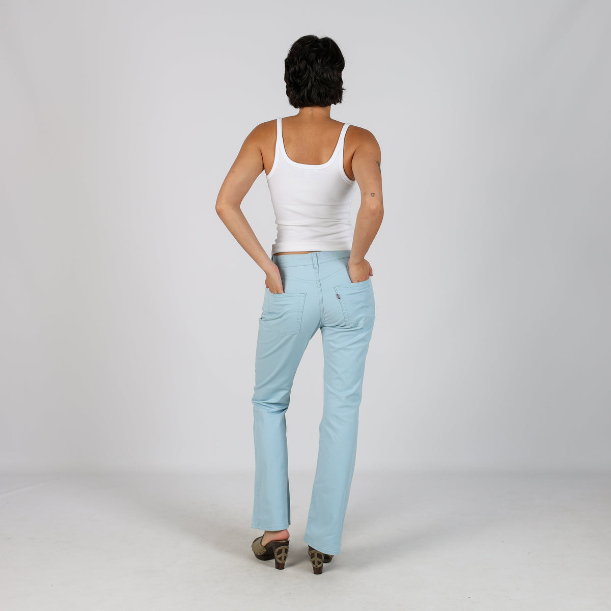 Light Blue Y2K Levi's Bootcut Jeans (S)