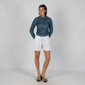 White Y2K Sergio Tacchini Woven Shorts (XS)