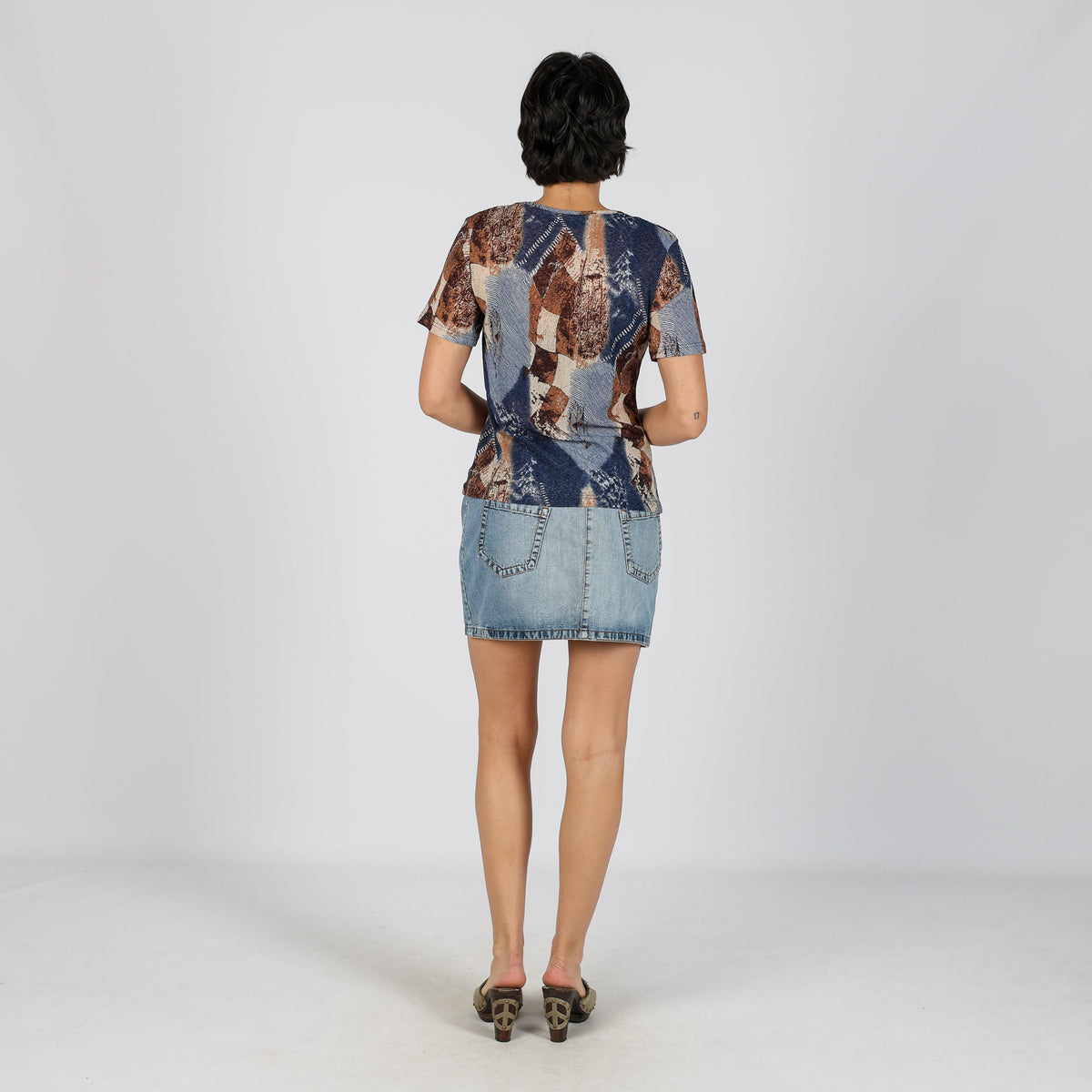 Blue Y2K Calvin Klein Denim Mini Skirt (M)