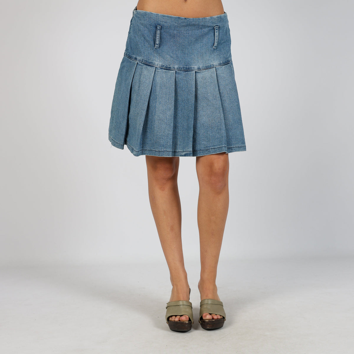 Blue Y2K Sushan Denim Mini Skirt (M)