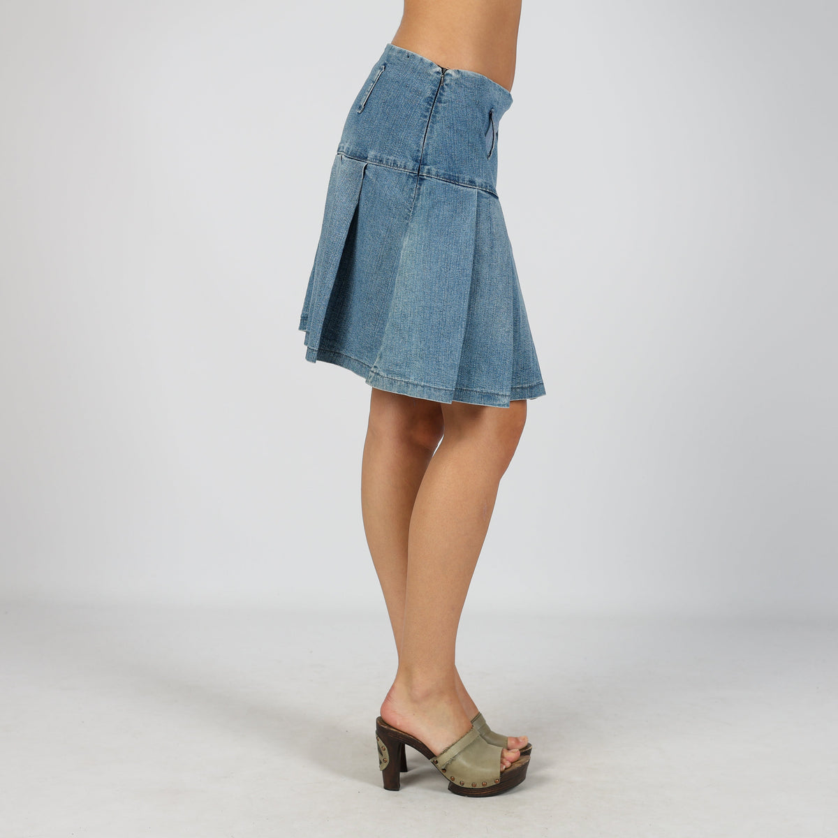 Blue Y2K Sushan Denim Mini Skirt (M)