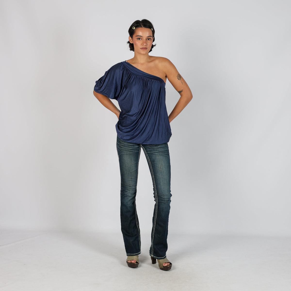 Blue Y2K L'Aidol Jeans Bootcut Jeans (S)