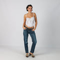 Blue Y2K Silver Bootcut Jeans (M)