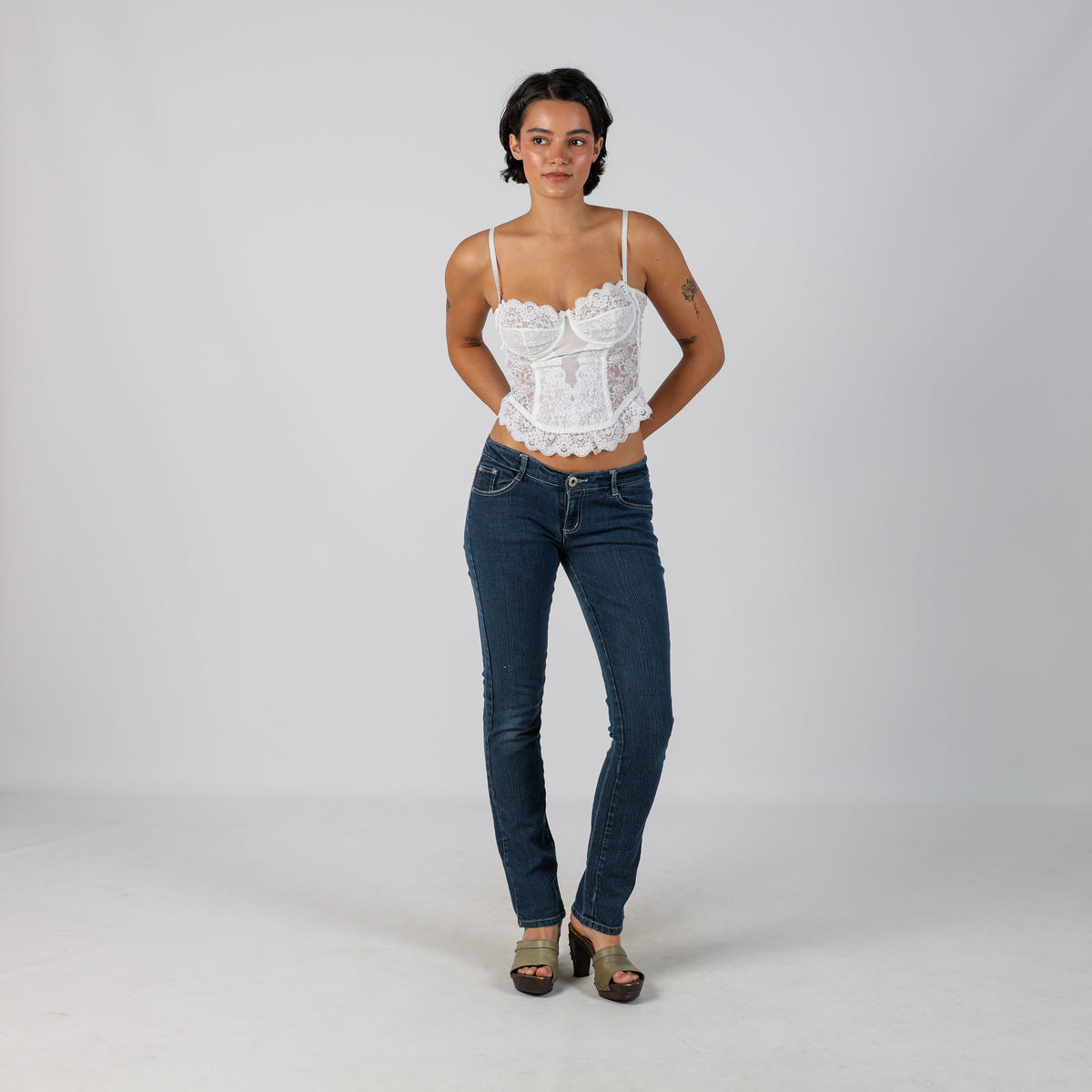 Blue Y2K Yom Yom Bootcut Jeans (M)