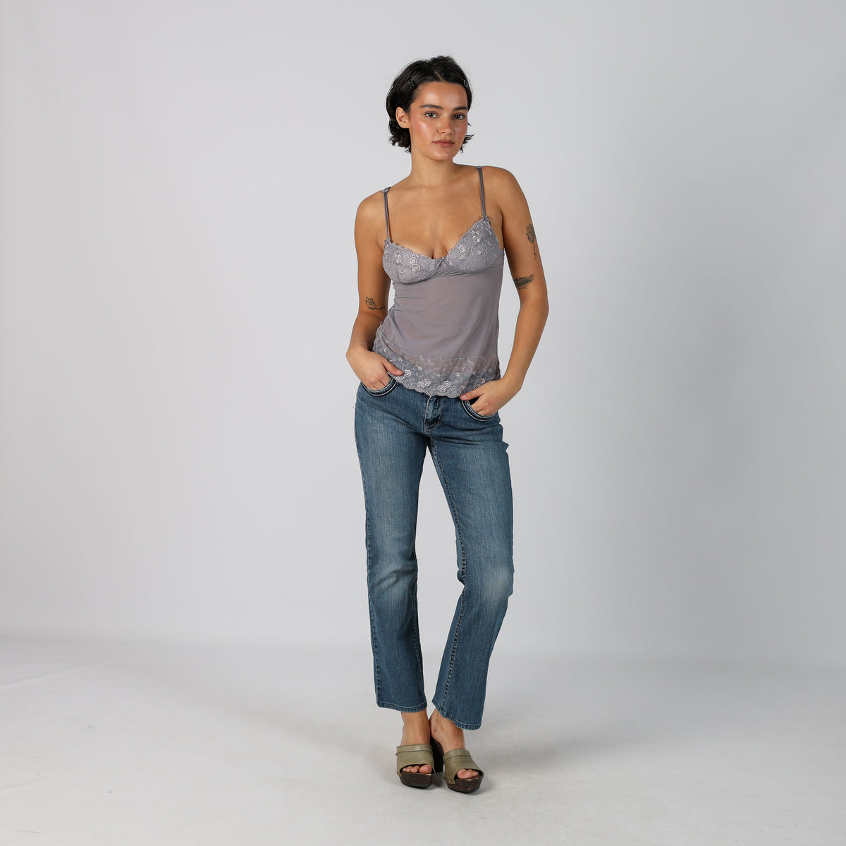 Blue Y2K Ethyl Jeans Bootcut Jeans (S)