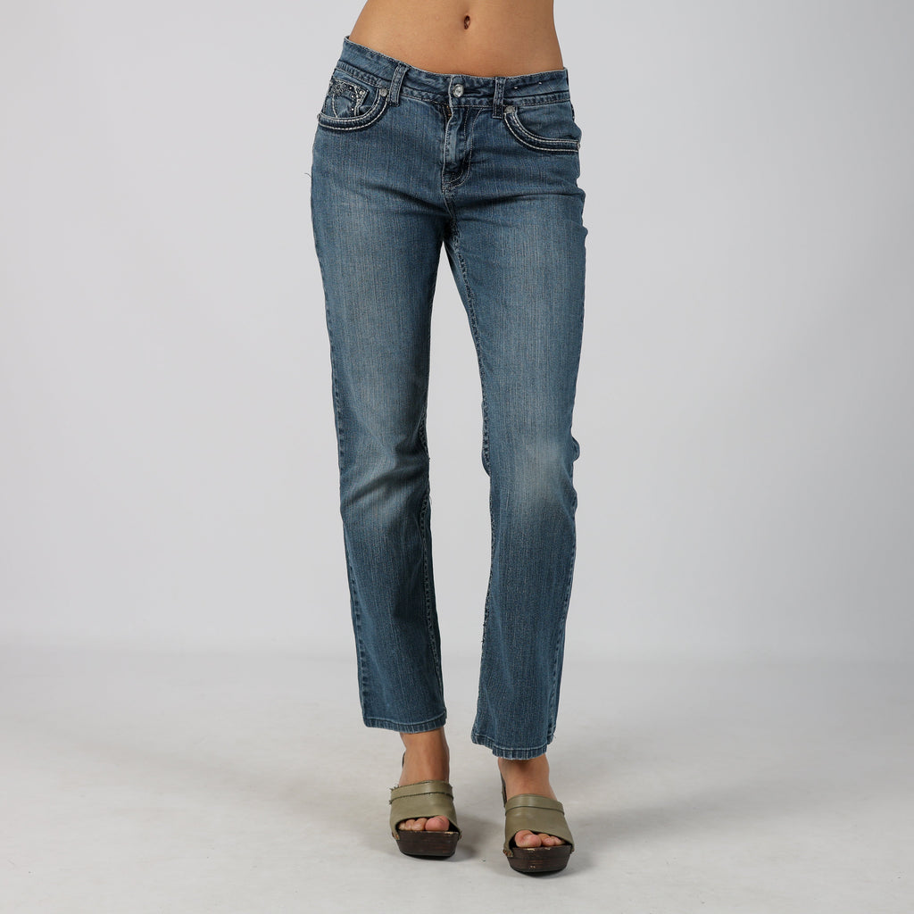 Blue Y2K Ethyl Jeans Bootcut Jeans (S)