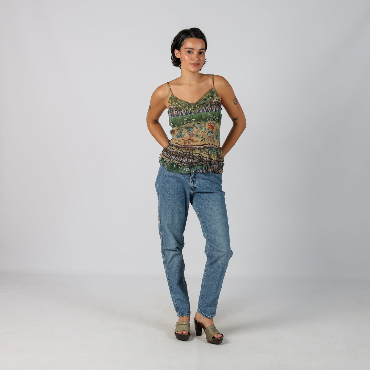 Blue Y2K Armani Jeans Mom Jeans (S)