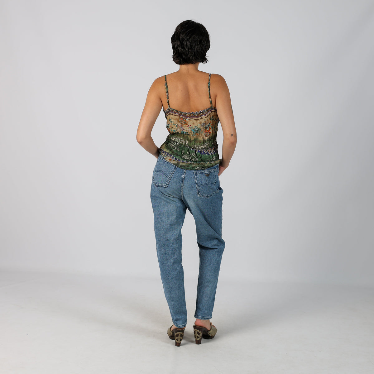 Blue Y2K Armani Jeans Mom Jeans (S)
