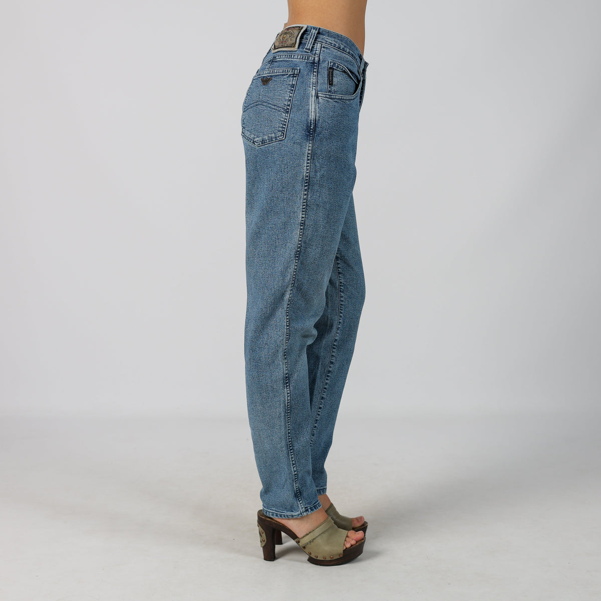 Blue Y2K Armani Jeans Mom Jeans (S)