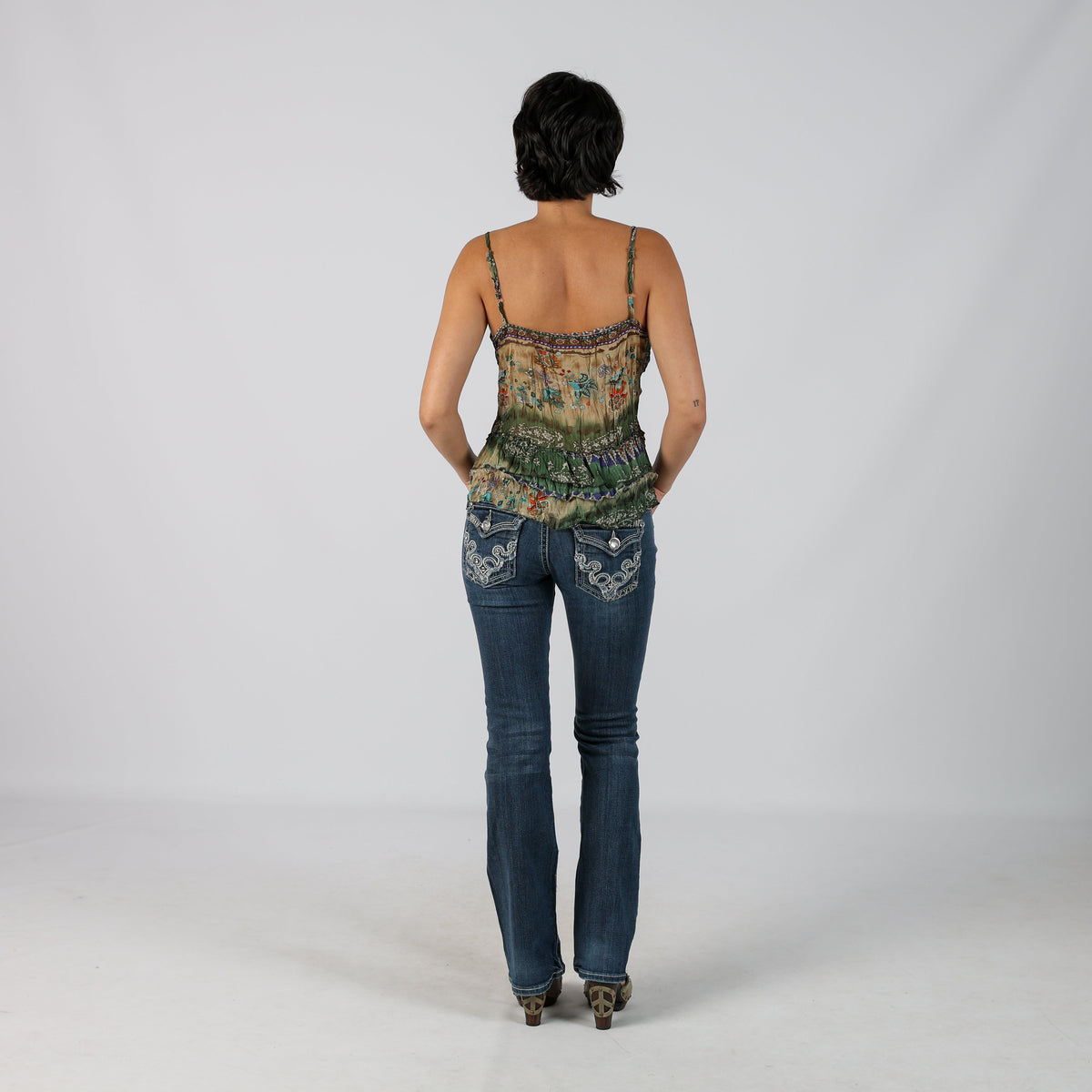 Blue Y2K L.A. Idol Bootcut Jeans (S)
