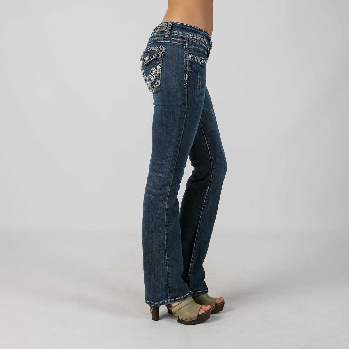 Blue Y2K L.A. Idol Bootcut Jeans (S)