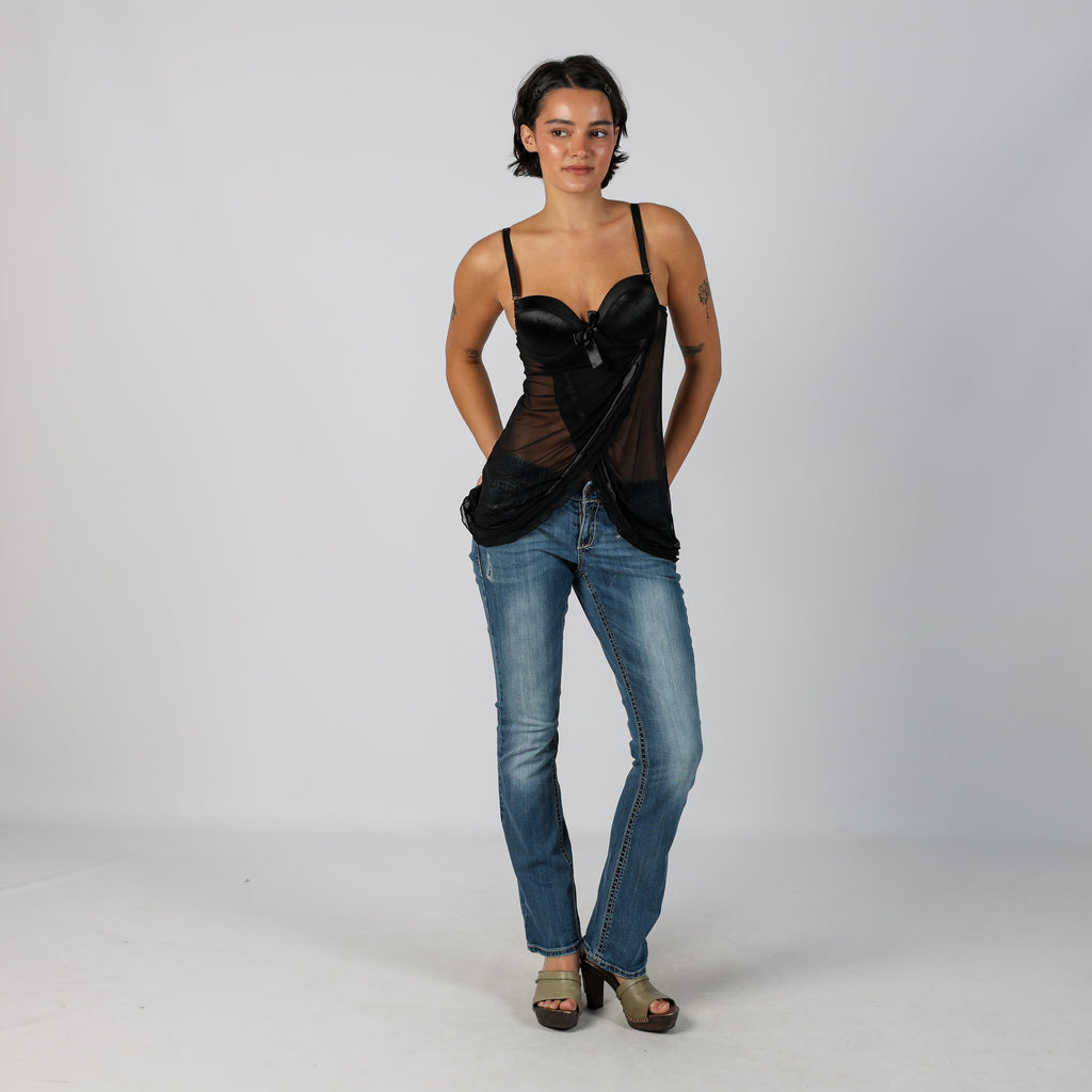 Blue Y2K Maurices Bootcut Jeans (M)
