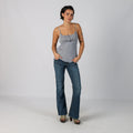 Blue Y2K Silver Bootcut Jeans (M)