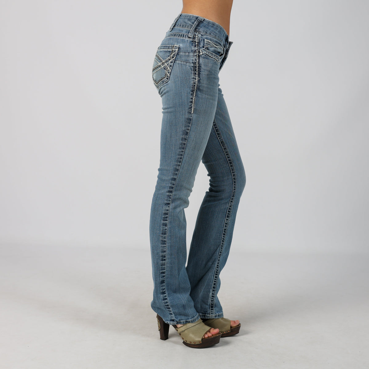 Blue Y2K Bootcut Jeans (XS)