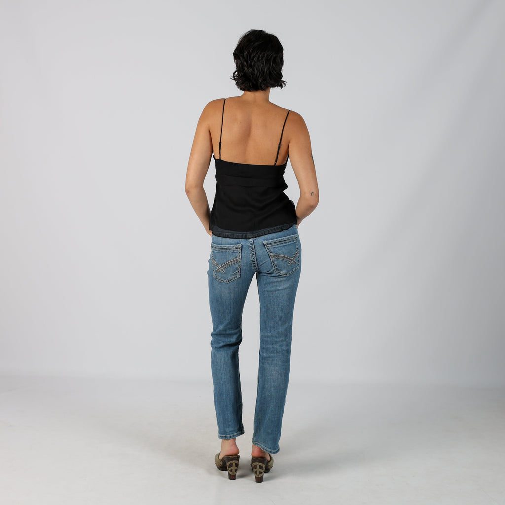 Blue Y2K Bootcut Jeans (S)