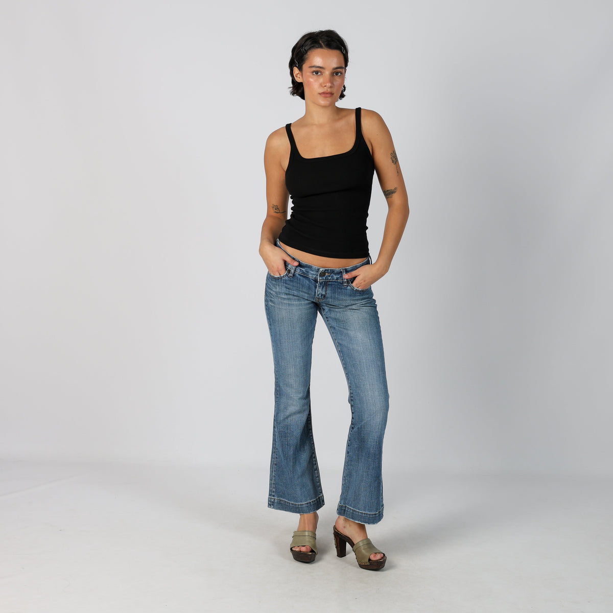 Blue Y2K Express Jeans Bootcut Jeans (M)