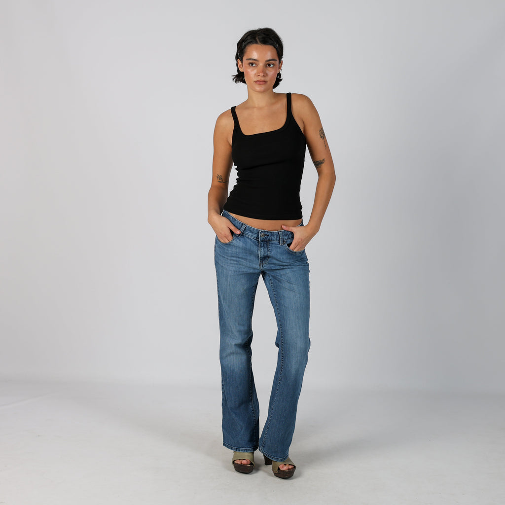 Blue Y2K Calvin Klein Bootcut Jeans (M)