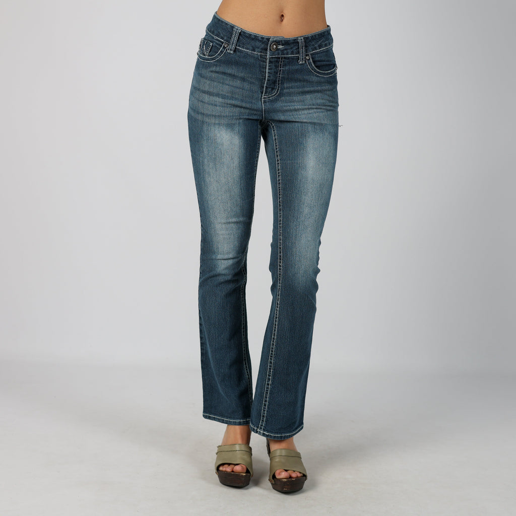 Blue Y2K Faded Glory Bootcut Jeans (S)