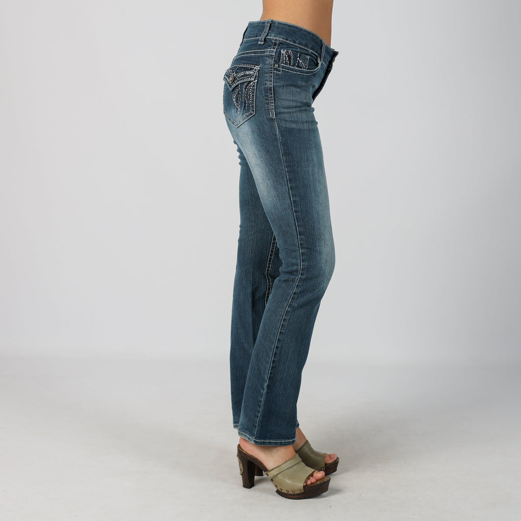 Blue Y2K Faded Glory Bootcut Jeans (S)