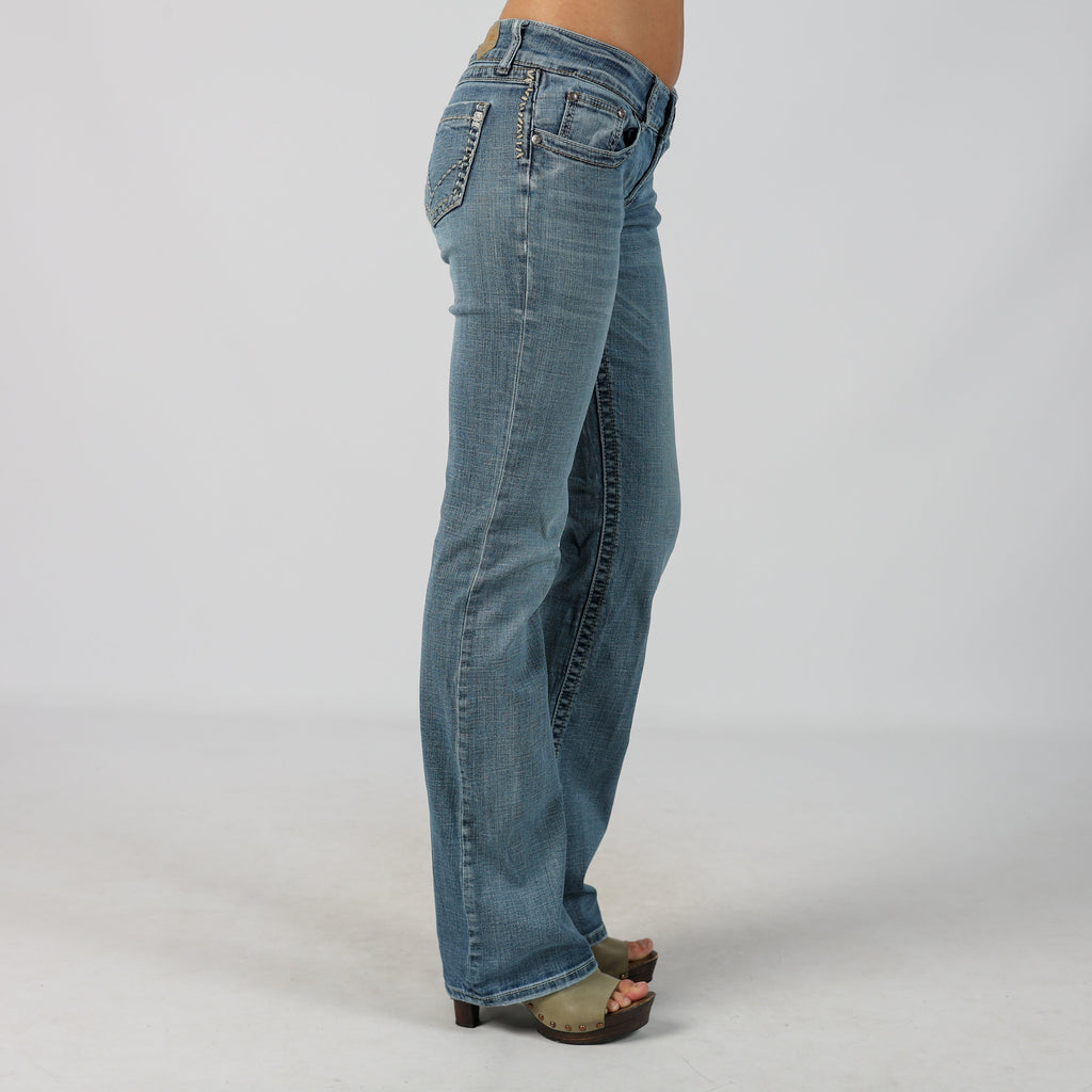 Blue Y2K Tin Haul Bootcut Jeans (M)