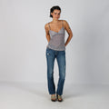 Blue Y2K Bootcut Jeans (S)