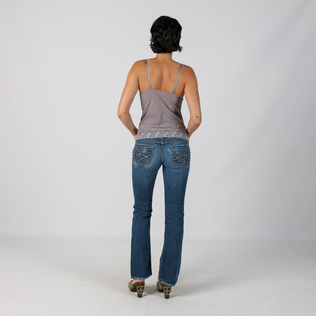 Blue Y2K Bootcut Jeans (S)